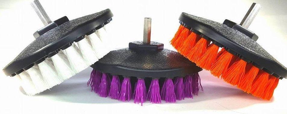 3 Brushes (white, orange, and purple)